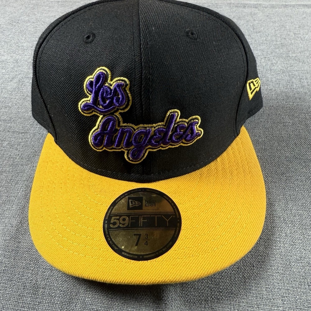 New Era 59Fifty Los Angeles Lakers Fitted‎ Hat 7 3/4